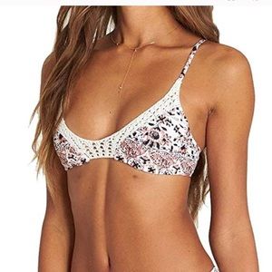 Billabong Crochet Dream Song Trilet Bikini Top